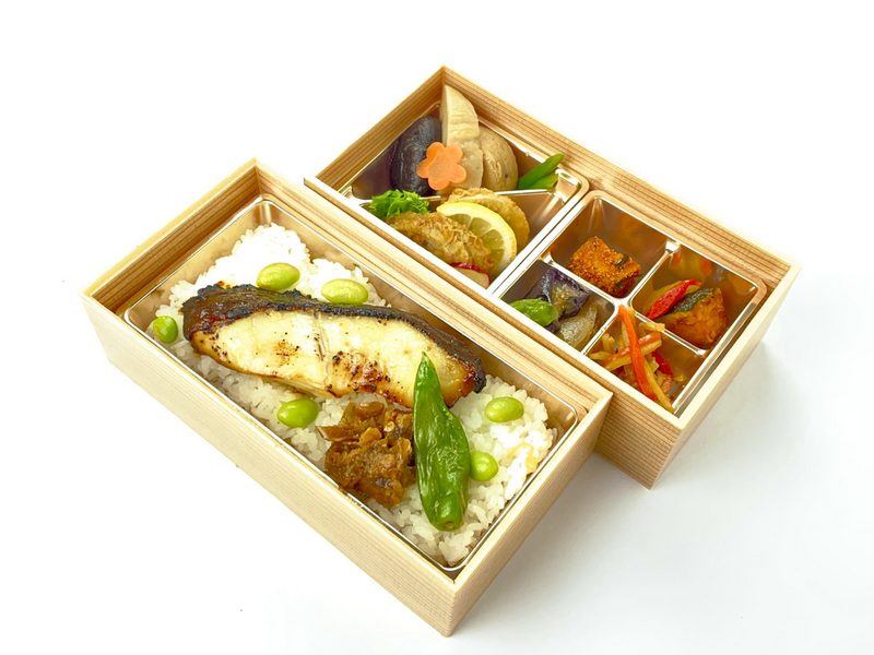 ＞銀だら西京焼き二段弁当