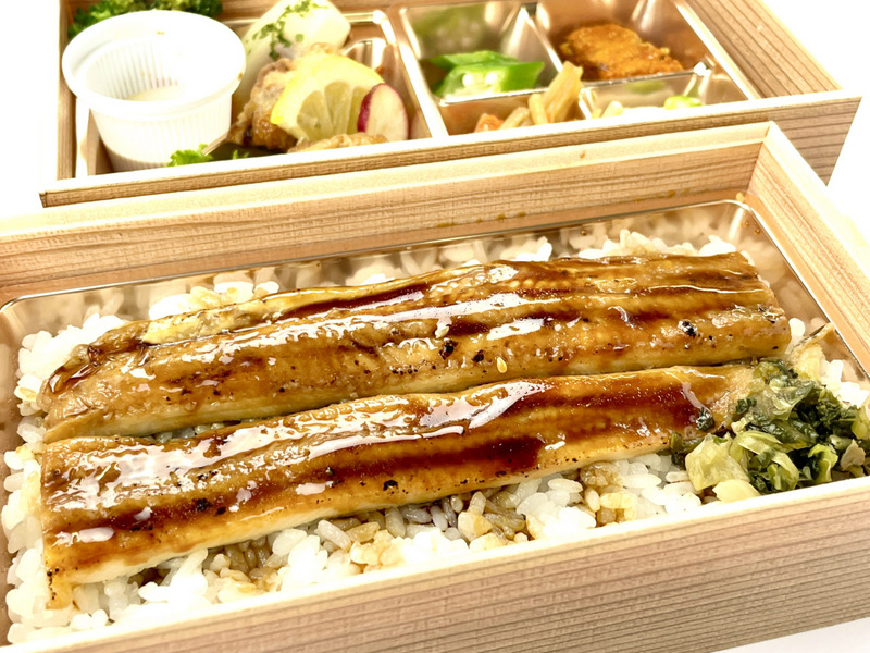 ＞活き穴子二段弁当