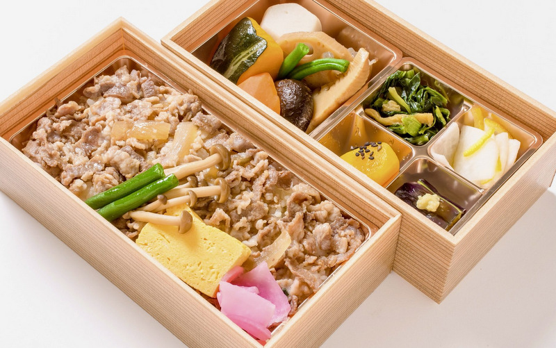 中身も入れ物もきれいな「牛しぐれ煮弁当」